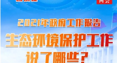一图读懂2021年《政府工作报告》中的生态环保工作