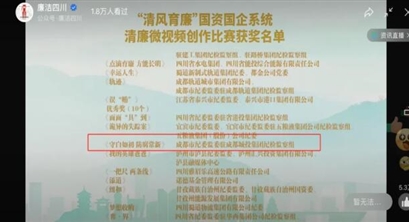 集团廉洁文化作品获奖！