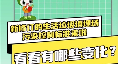 新修订的生活垃圾填埋场污染控制标准来啦，看看有哪些变化？